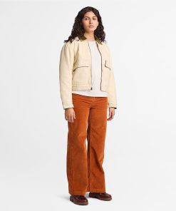 Timberland Women Clothing-Womens Corduroy Wide-Leg Pant- TB0A5ZVB888-timberland store near me 2