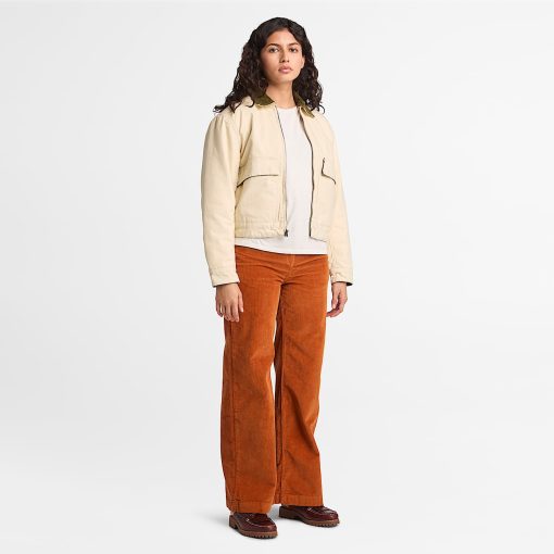 Timberland Women Clothing-Womens Corduroy Wide-Leg Pant- TB0A5ZVB888-timberland store near me - Image 2