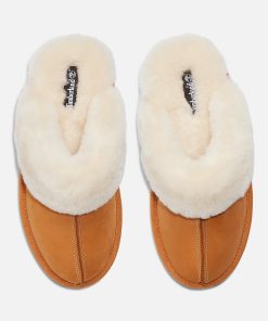 Timberland Women Footwear-Womens Culver Ridge Shearling Scuff Slipper- TB0A2Q7K754-timberland boots on sale 2