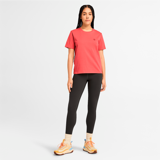 Timberland Women Clothing-Womens Dunstan Short Sleeve T-Shirt- TB0A6ATEEFT-timberland near me - Image 2