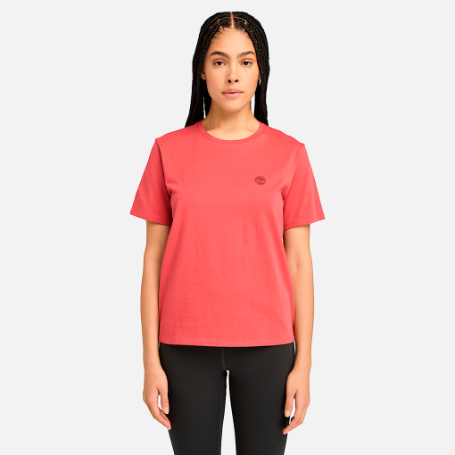 Timberland Women Clothing-Womens Dunstan Short Sleeve T-Shirt- TB0A6ATEEFT-timberland boots on sale