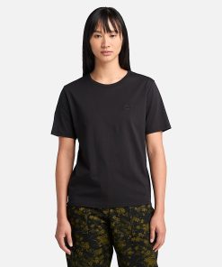 Timberland Women Clothing-Womens Dunstan Short-Sleeve T-Shirt- TB0A6ATE001-timberland boots near me