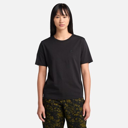 Timberland Women Clothing-Womens Dunstan Short-Sleeve T-Shirt- TB0A6ATE001-timberland boots near me