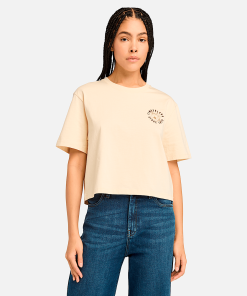 Timberland Women Clothing-Womens Graphic Short Sleeve T-Shirt- TB0A5ZXUEFL-timberlands