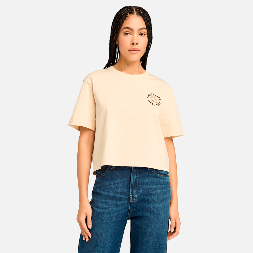 Timberland Women Clothing-Womens Graphic Short Sleeve T-Shirt- TB0A5ZXUEFL-timberlands