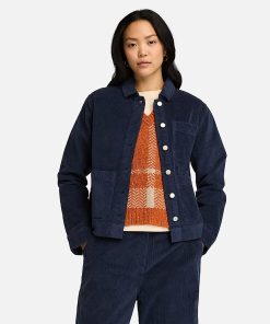 Timberland Women Clothing-Womens Kempshire Corduroy Chore Jacket- TB0A5ZS7451-timberland boots near me