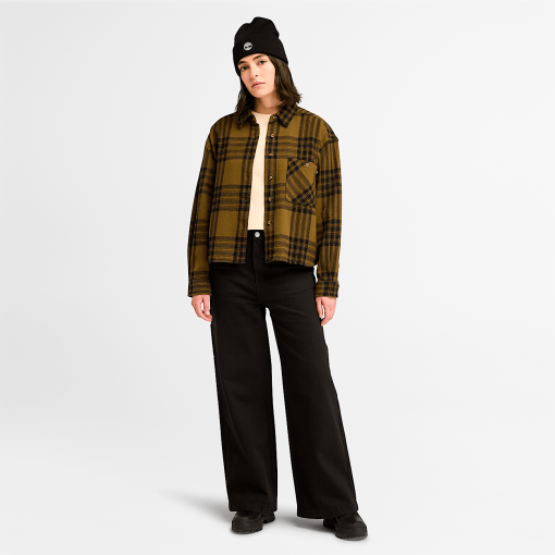 Timberland Women Clothing-Womens Midweight Flannel Pocket Shirt- TB0A5Z73C68-timberland outlet - Image 2