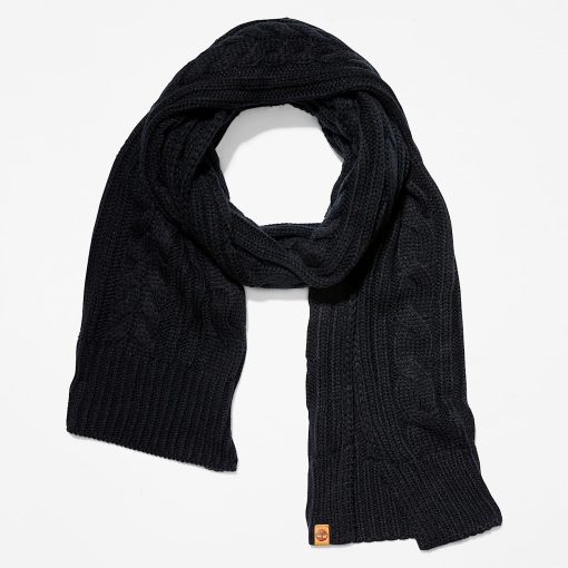 Timberland Women Accessories-Womens Prescott Park Cabled Scarf- TB0A2P41001-timberland store near me