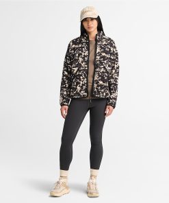 Timberland Women Clothing-Womens Printed Full-Zip High Pile Fleece Jacket- TB0A5ZUQEFV-timberlands 2