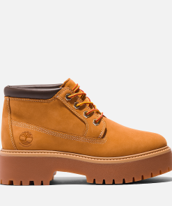 Timberland Women Footwear-Womens Stone Street Waterproof Platform Chukka- TB1A5RF9231-timbs men