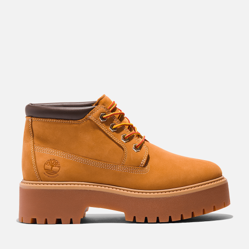 Timberland Women Footwear-Womens Stone Street Waterproof Platform Chukka- TB1A5RF9231-timbs men