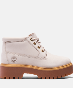 Timberland Women Footwear-Womens Stone Street Waterproof Platform Chukka- TB0A64FREM3-timberland pro