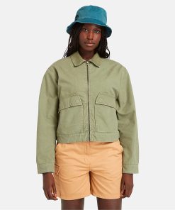 Timberland Women Clothing-Womens Strafford Washed Canvas Jacket- TB0A5VJ7590-tims shoes