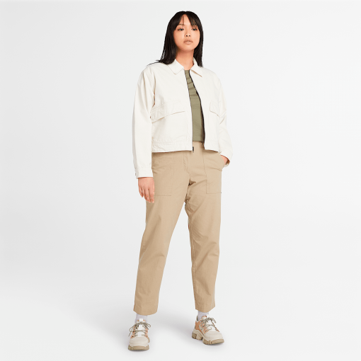 Timberland Women Clothing-Womens Strafford Washed Canvas Jacket- TB0A5VJ7CM9-timberland outlet - Image 2