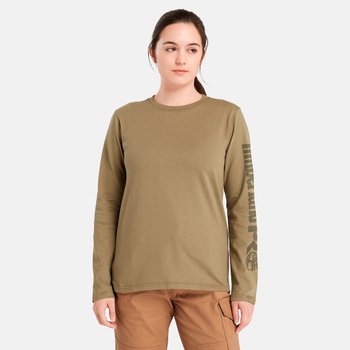 Timberland Timberland PRO® Women's Workwear-Womens Timberland PRO® Core Long-Sleeve T-Shirt- TB0A6D8J360-timberland loafers