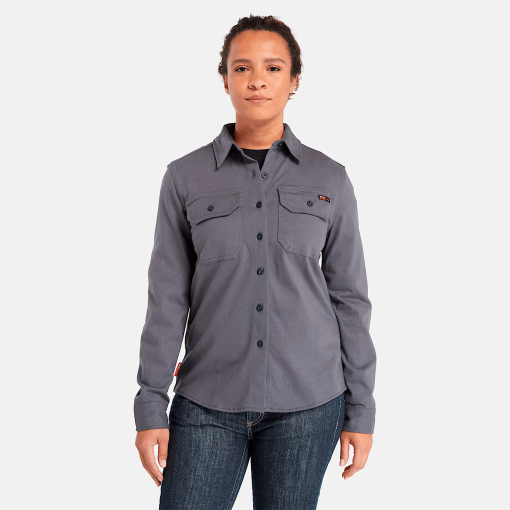 Timberland Timberland PRO® Women's Workwear-Womens Timberland PRO® Cotton Core Flame-Resistant Shirt- TB0A6DG3003-timberland boots near me