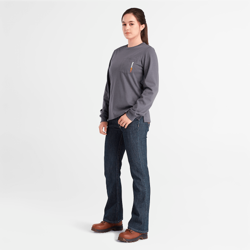 Timberland Timberland PRO® Women's Workwear-Womens Timberland PRO® Grit-N-Grind Flame-Resistant Flex Denim Work Jeans- TB0A6DEUAW9-timberland boots near me - Image 2