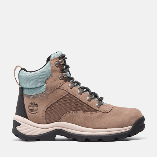 Timberland Women Footwear-Womens White Ledge Waterproof Hiking Boot- TB1A2KXV929-timberland loafers