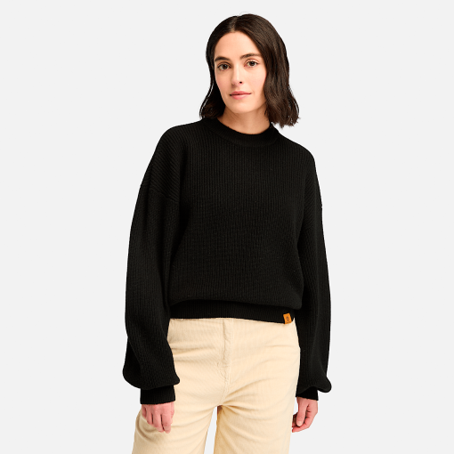 Timberland Women Clothing-Womens Wool Blend Crew Sweater- TB0A5ZNF001-timberlands