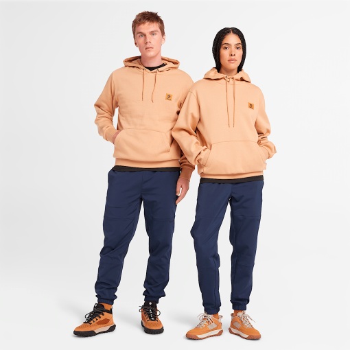 Timberland Featured Collections All Gender Collection-Woven Badge Hoodie- TB0A5RD2EH3-timberland pro