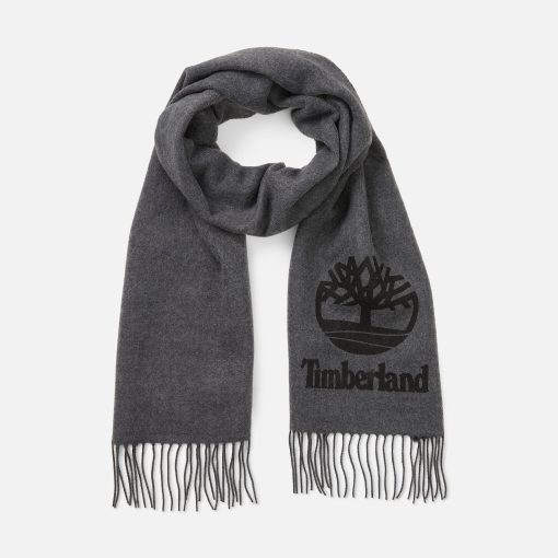 Timberland Men Accessories-Yarn Dye Scarf With Printed Logo- TB0A616X010-timberland outlet - Image 2